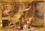 Peter Paul Rubens Pallas and Arachne painting